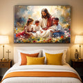 Jesus With Children Faith Wall Art VII by Tailored Canvases