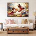 Jesus With Children Faith Wall Art VIII by Tailored Canvases