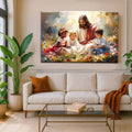 Jesus With Children Faith Wall Art VIII by Tailored Canvases