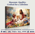 Jesus With Children Faith Wall Art VIII by Tailored Canvases