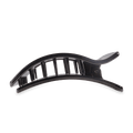 Jet Black Large Flat Rectangle Hair Clip by TELETIES
