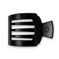Jet Black Large Flat Square Hair Clip by TELETIES