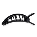 Jet Black Large Flat Square Hair Clip by TELETIES