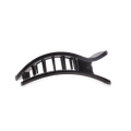 Jet Black Medium Flat Rectangle Hair Clip by TELETIES