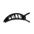 Jet Black Medium Flat Square Hair Clip by TELETIES