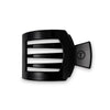 Jet Black Medium Flat Square Hair Clip