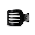 Jet Black Medium Flat Square Hair Clip by TELETIES