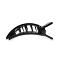 Jet Black Medium Flat Square Hair Clip by TELETIES