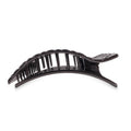 Jet Black Quilted Large Flat Rectangle Hair Clip by TELETIES