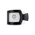 Jet Black Small Flat Square Hair Clip by TELETIES