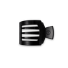 Jet Black Small Flat Square Hair Clip