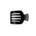 Jet Black Small Flat Square Hair Clip by TELETIES