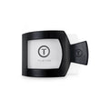 Jet Black Small Flat Square Hair Clip by TELETIES