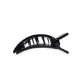 Jet Black Small Flat Square Hair Clip by TELETIES