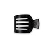 Jet Black Small Flat Square Hair Clip