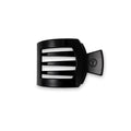 Jet Black Small Flat Square Hair Clip by TELETIES
