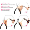 Jewelry Making Supplies Finding Kit Pliers Ribbon Ends Eye Pins Earring Hooks for DIY Craft by DailySale