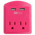JinxTech 2-Outlet Wall Tap with Dual USB by DailySale
