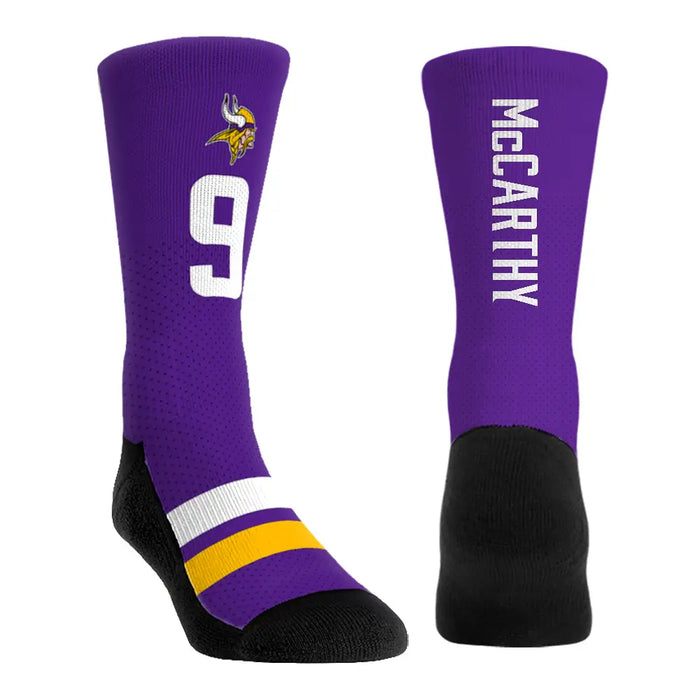JJ McCarthy - Minnesota Vikings - Jersey (Purple) by Rock 'Em Socks