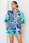Joanna Short Set - Blue by Fasheabe