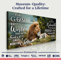 John 3:16: For God So Loved The World Faith Sign by Tailored Canvases