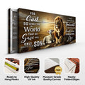 John 3:16: For God So Loved The World Faith Sign II by Tailored Canvases