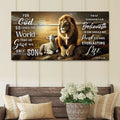 John 3:16: For God So Loved The World Faith Sign II by Tailored Canvases
