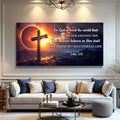 John 3:16: For God So Loved The World Faith Sign III by Tailored Canvases