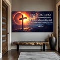 John 3:16: For God So Loved The World Faith Sign III by Tailored Canvases