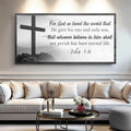 John 3:16: For God So Loved The World Faith Sign V by Tailored Canvases