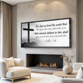 John 3:16: For God So Loved The World Faith Sign V by Tailored Canvases