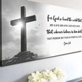 John 3:16: For God So Loved The World Faith Sign VI by Tailored Canvases