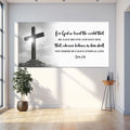 John 3:16: For God So Loved The World Faith Sign VI by Tailored Canvases