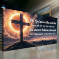 John 3:16: For God So Loved The World Faith Sign VII by Tailored Canvases