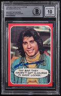 John Travolta Signed 1976 Welcome Back Kotter #26 (BGS 10) by Price Is Right Miami