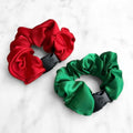 Jolly Duo - 2-Pack Christmas Holiday Buckle Scrunchies - No Snagging, No Tangles by Buckle Scrunchies by RE.STATEMENT