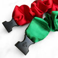 Jolly Duo - 2-Pack Christmas Holiday Buckle Scrunchies - No Snagging, No Tangles by Buckle Scrunchies by RE.STATEMENT