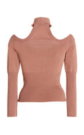 Jonathan Simkhai Lila Off-The-Shoulder Ribbed-Knit Top, Size Large by Vanessa Jane