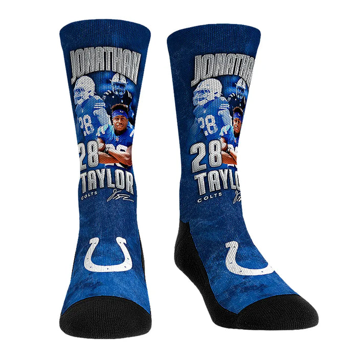 Jonathan Taylor - Indianapolis Colts - Retro Photo by Rock 'Em Socks
