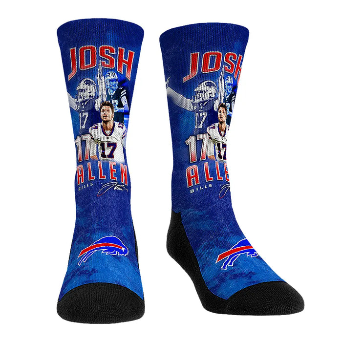 Josh Allen - Buffalo Bills - Retro Photo by Rock 'Em Socks