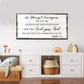 Joshua 1:9 - Do Not Be Afraid Sign by Tailored Canvases