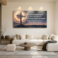 Joshua 1:9 - God Is With You Wherever You Go Faith Sign II by Tailored Canvases