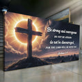 Joshua 1:9 - The Lord Will Be With You Faith Sign by Tailored Canvases