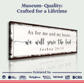 Joshua 24:15 - We Will Serve The Lord Sign by Tailored Canvases