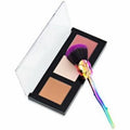 Whimsical Rose 4 Pc Cheek Palette Set Blush Highlighter Bronzer Brush by Vanessa Jane