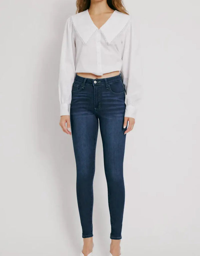 Julija High Rise Super Skinny Jeans - Dark by Boutique 23