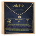 July 14th Cancer Necklace by Dear Ava