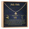 July 16th Cancer Necklace by Dear Ava