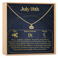 July 18th Cancer Necklace by Dear Ava