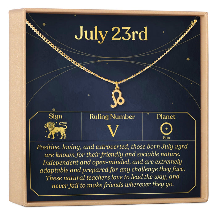 July 23rd Leo Necklace by Dear Ava